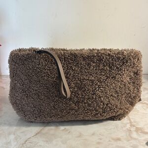 Banana Republic fuzzy wristlet